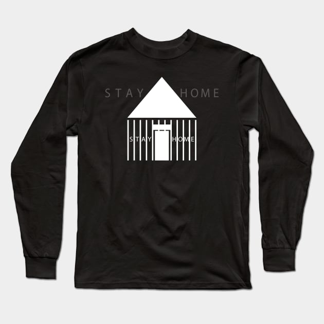 Stay At Home Long Sleeve T-Shirt by Wilda Khairunnisa